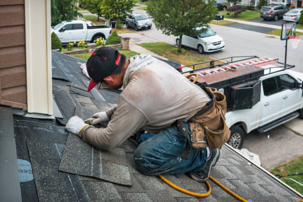 Professional Roofing technician working in Jamestown, VA